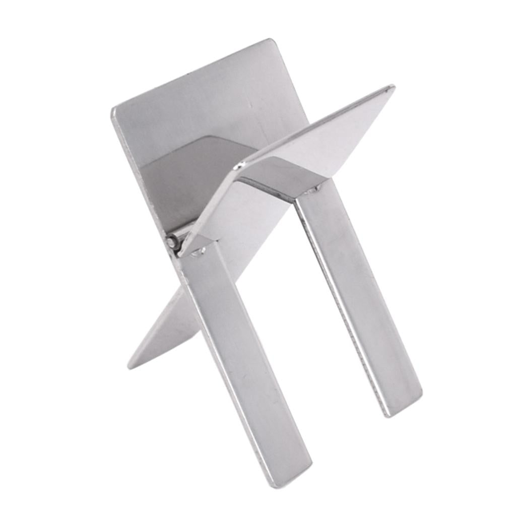 3xStainless Steel Cigar Stand Holder Foldable Showing Cigarette Cigar Rest