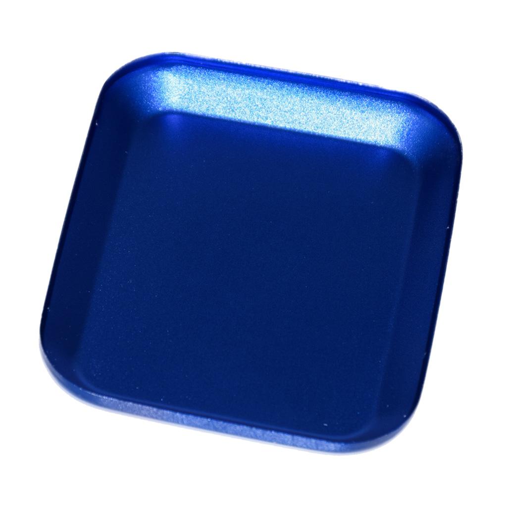 2xAluminium Alloy Magnetic Screw Tray Plate for RC Car Truck Model Blue