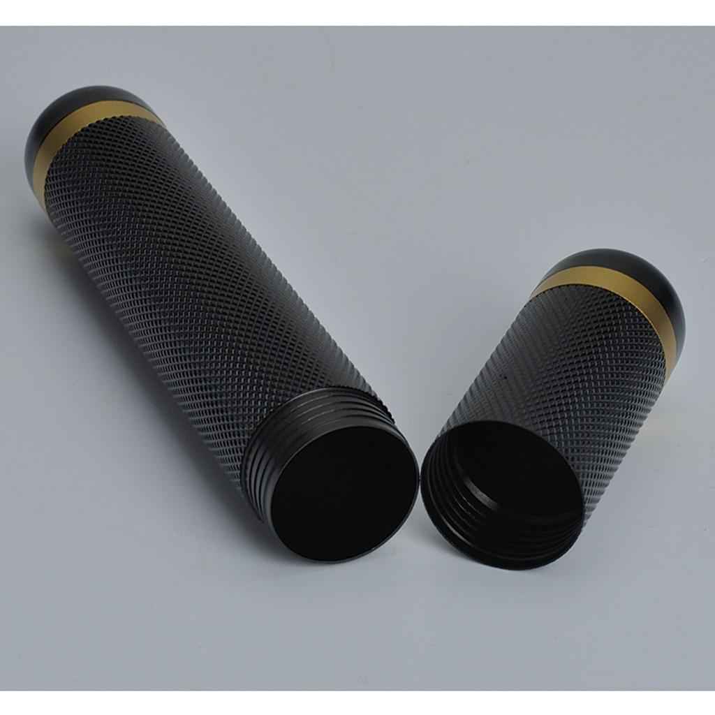 Classic Aluminum Travel Cigar Tube Humidor Holder Cigar Case Black