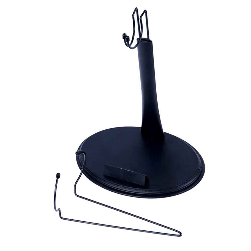 1/6 Scale Display Stand Holder fit for Action Figure Black U-Type+Ring-Type