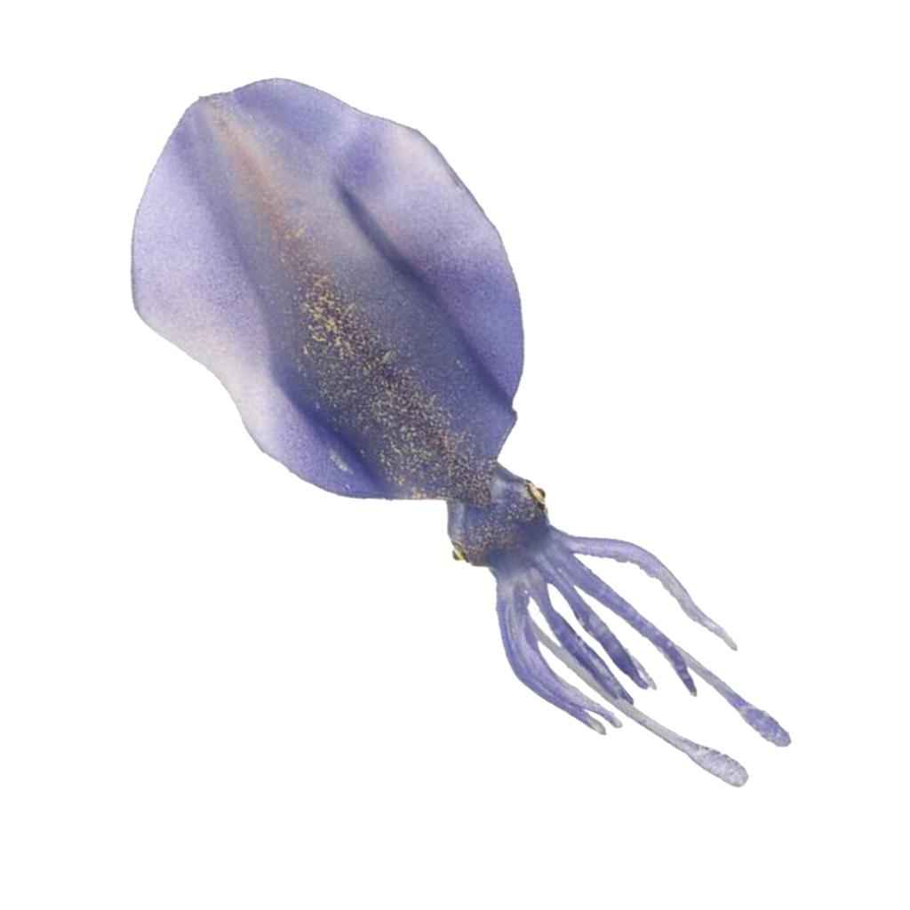 Marine Animal Model Solid Simulation Intelligence Learning Toys Purple Squid