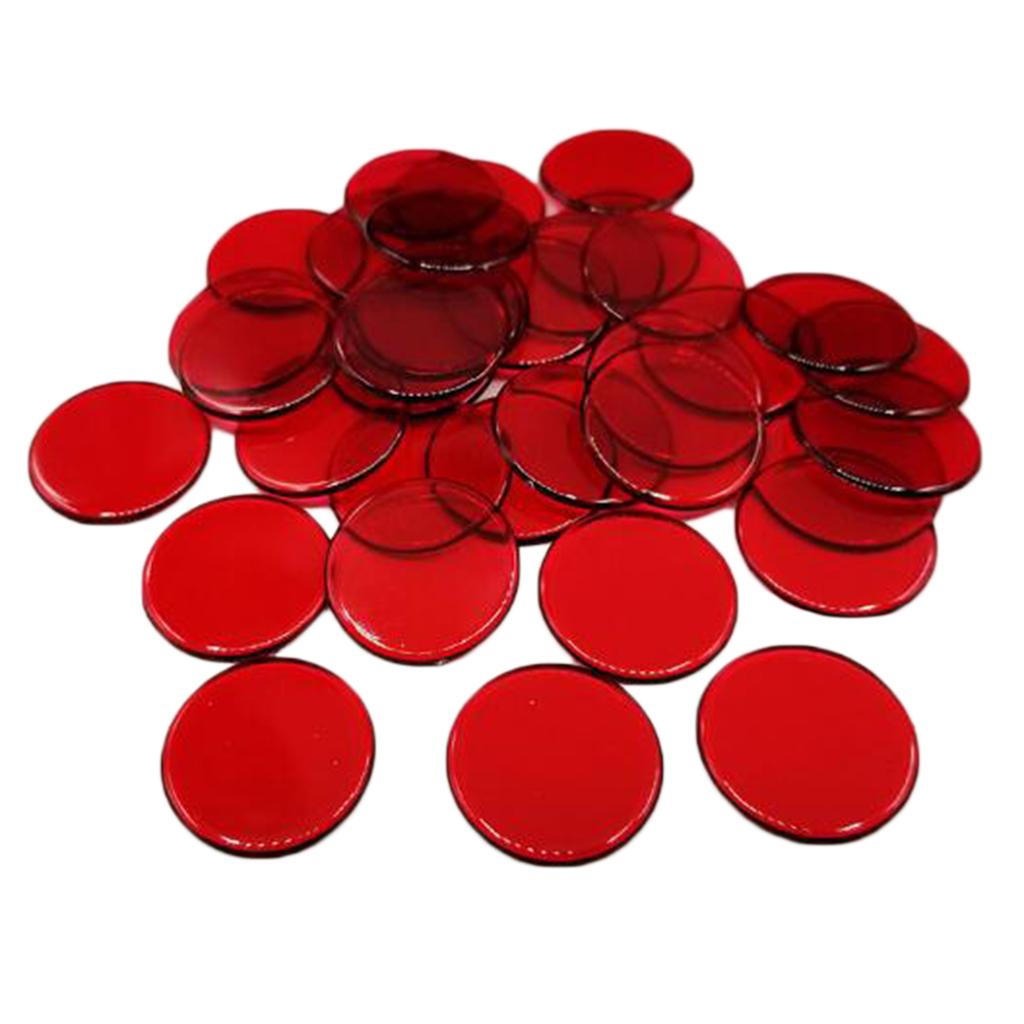 2x100pcs Poker Chips Coins Casino Supply Family Games Accs red