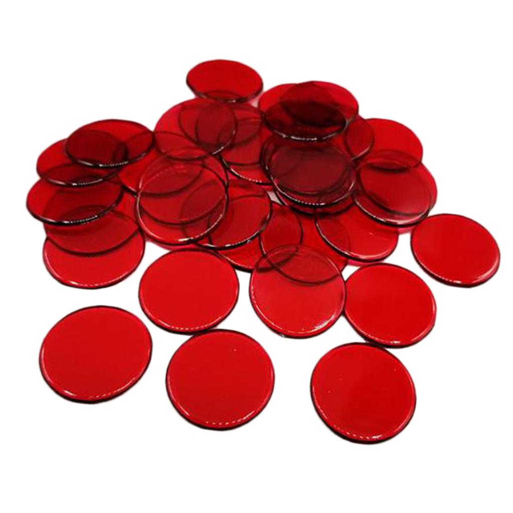 2x100pcs Poker Chips Coins Casino Supply Family Games Accs red