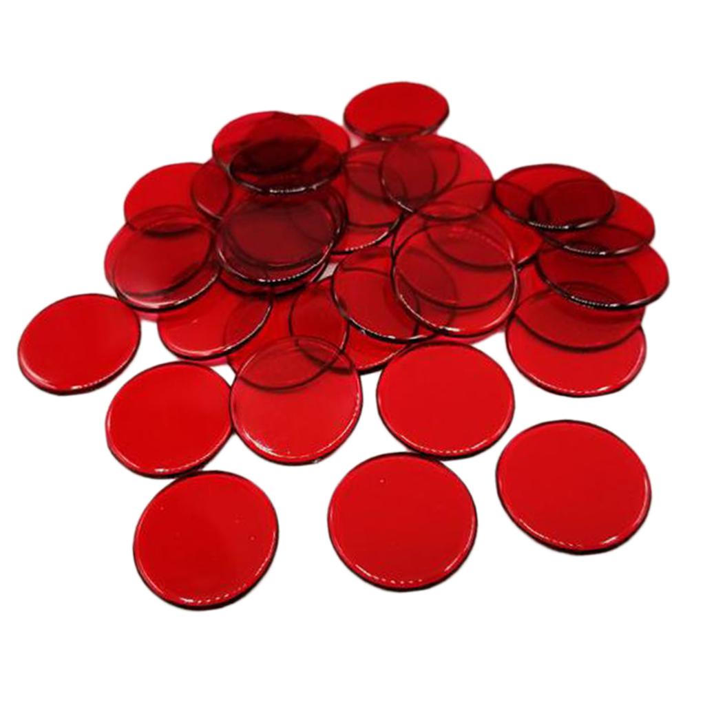 2x100pcs Poker Chips Coins Casino Supply Family Games Accs red