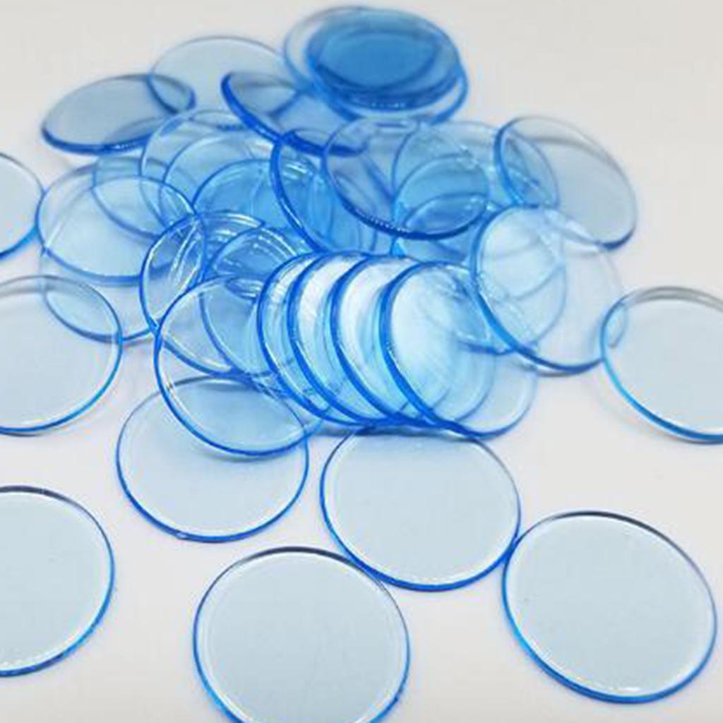 2x100pcs Poker Chips Coins Casino Supply Family Games Accs blue