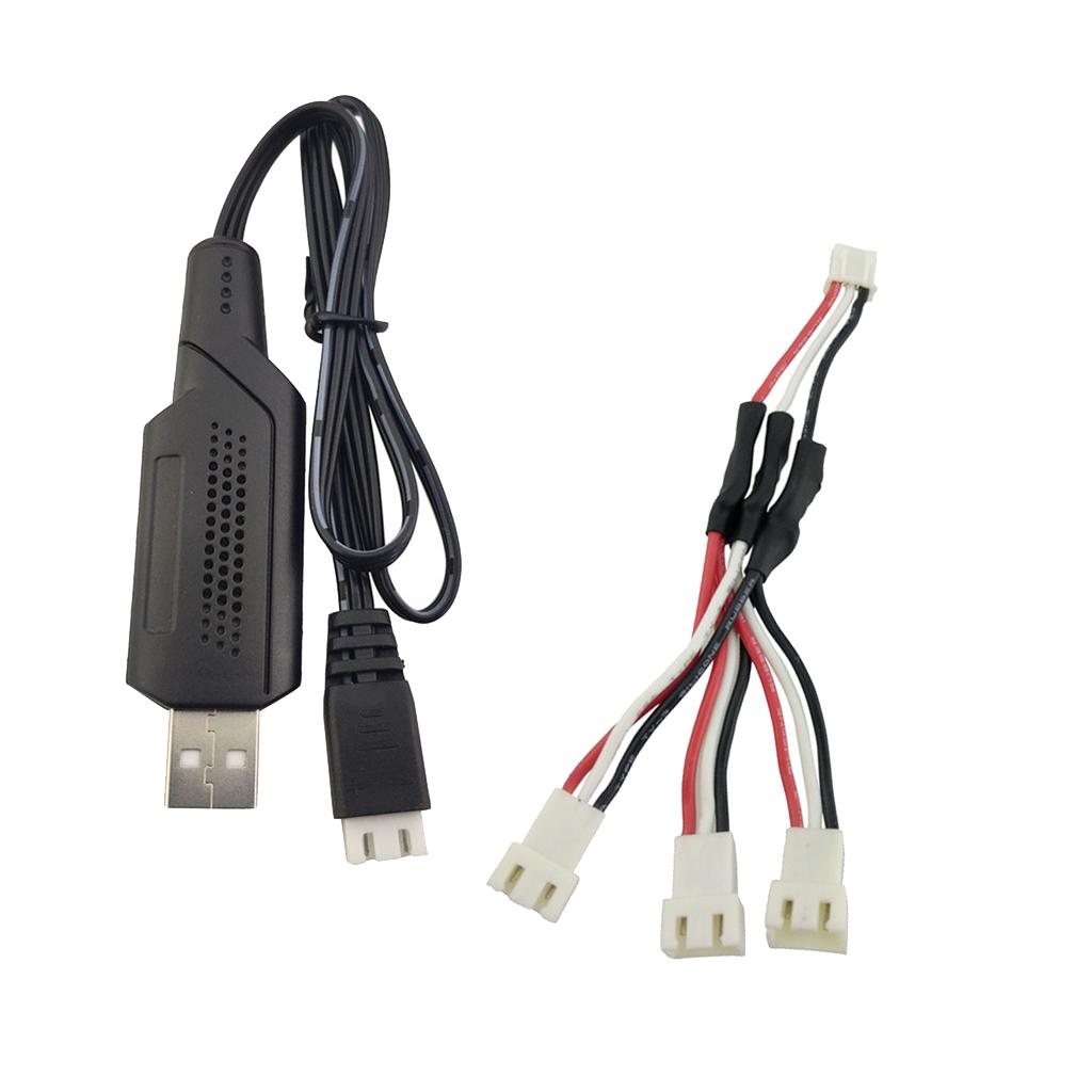 3xQuadcopter USB Charger Cable +1 to 3 Charger Cable Set