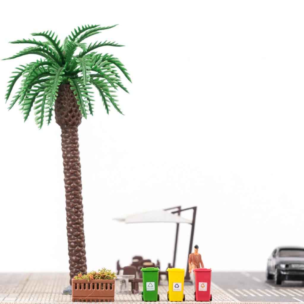 5 Pieces 5 Color Plastic Kids Truck Trash Can Bin Toy Pencil Cup 1:150