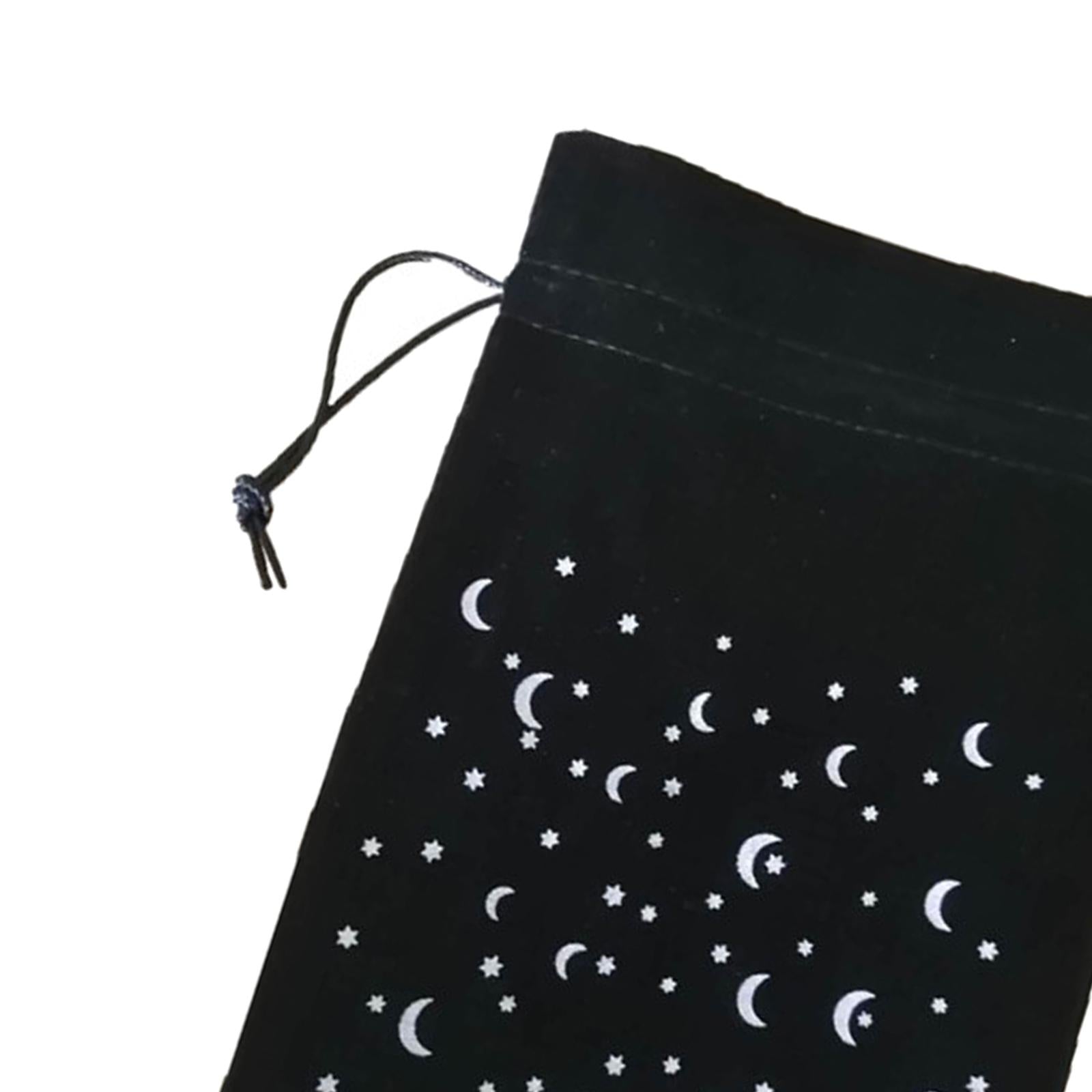 2xVelvet Tarot Card Container 13x18cm w/ Drawstring for Board Game Accessories