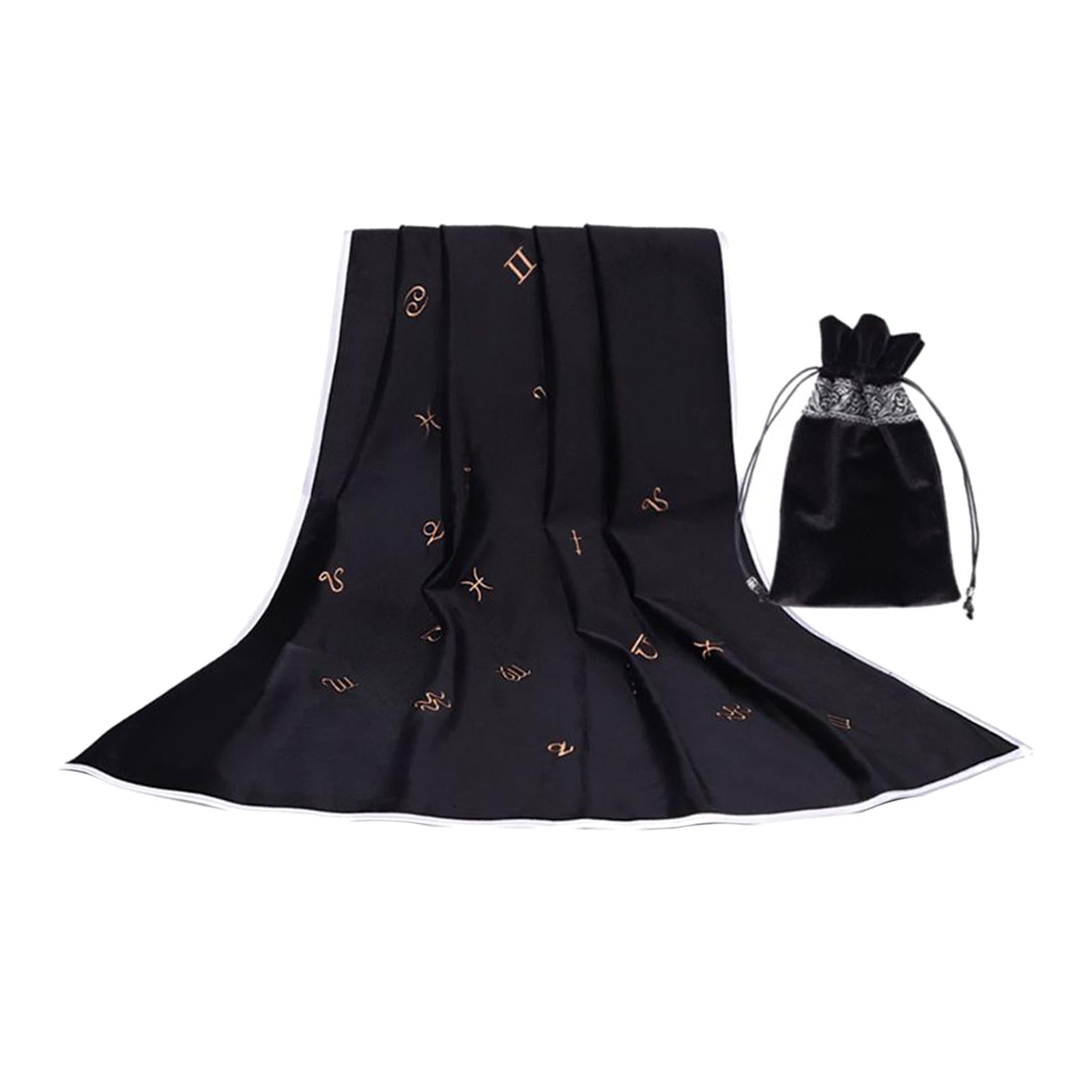 Altar Tarot Card Tablecloth/ Pouch Tarot Divination Cards Cover Black
