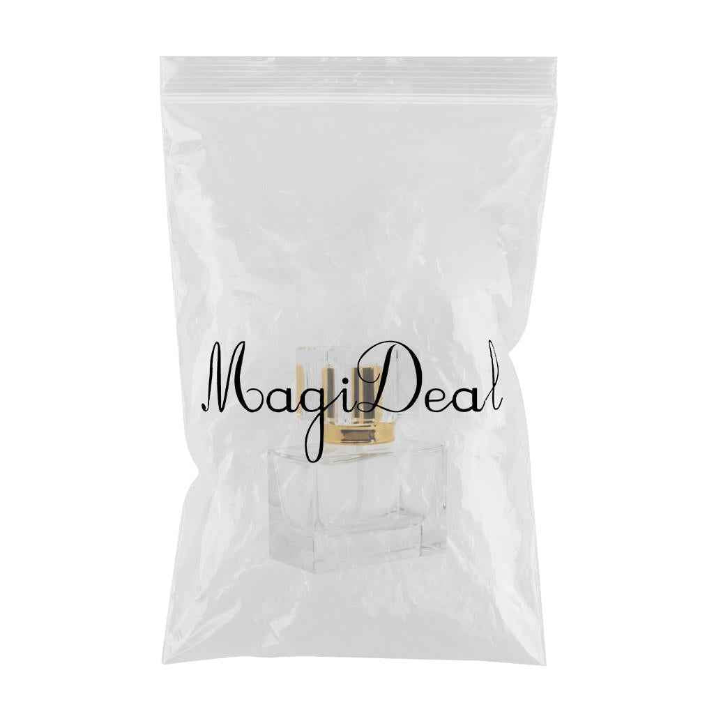 Portable 30ml Square Empty Clear Glass Perfume Sprayer Bottle Atomizer