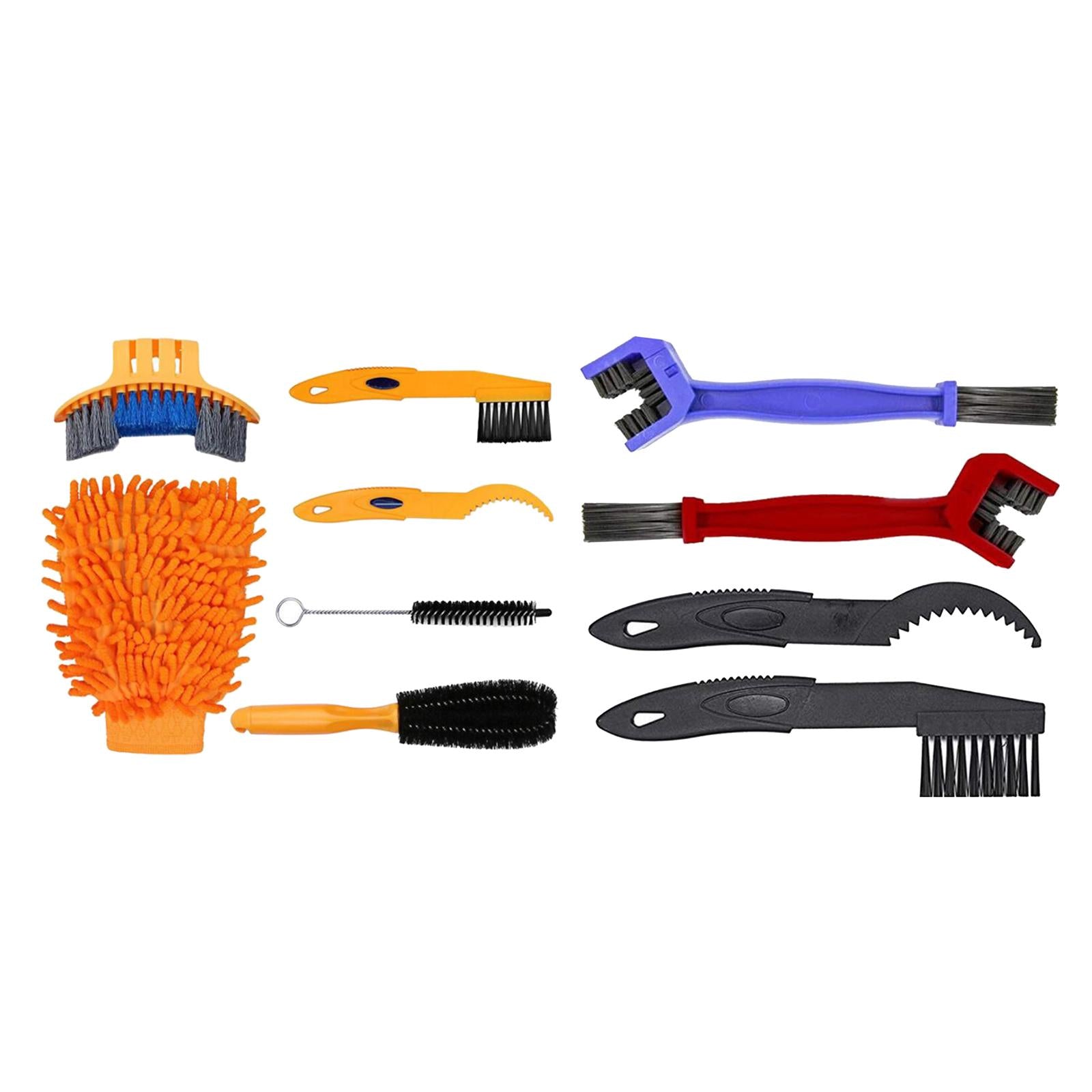 Bike Chain Cleaner Maintenance Tool 6Pcs 35x25x9cm