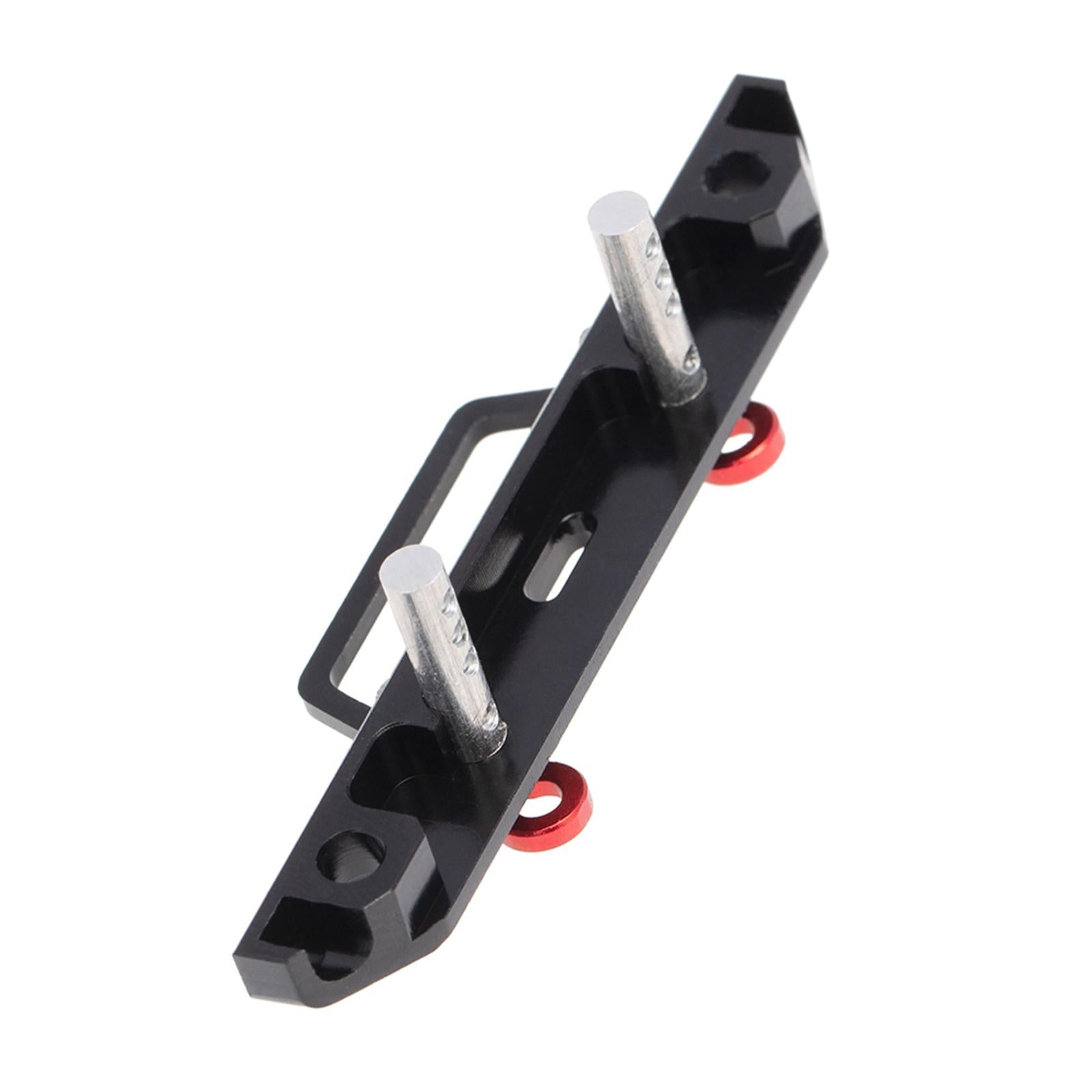 CNC RC Front Bumper w/ Shackles for Axial SCX24 90081 RC Crawler Black