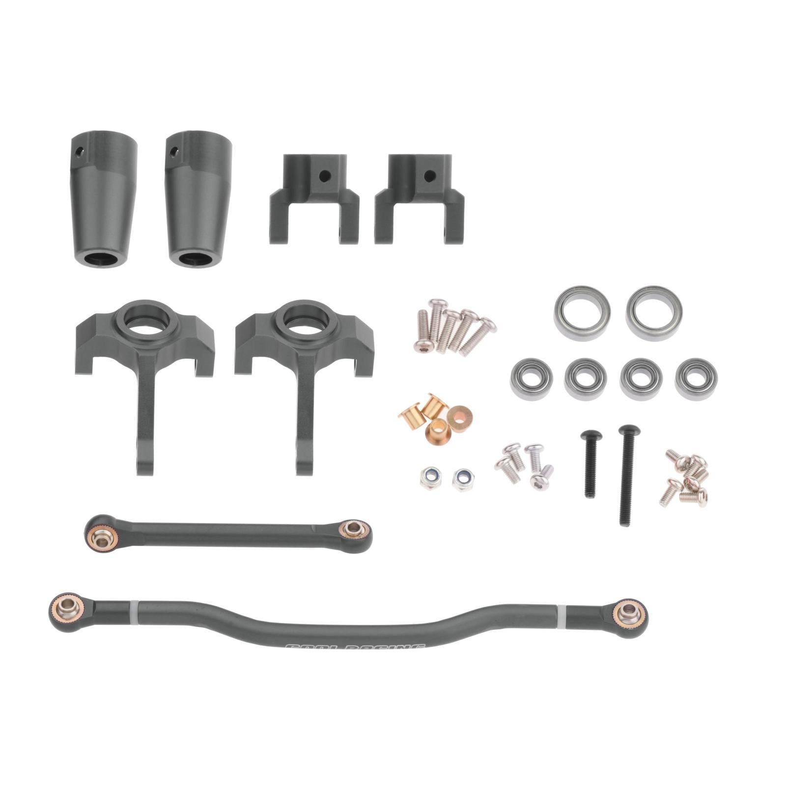 Alloy RC Steering Link Set Bearings for Axial 90027 90035 RC Rock Hobby Car titanium