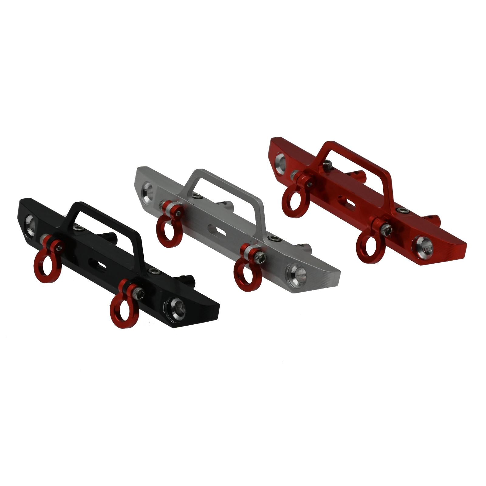 Aluminum Alloy Front Bumper for Axial SCX24 AXI90081 1/24 RC Car Black