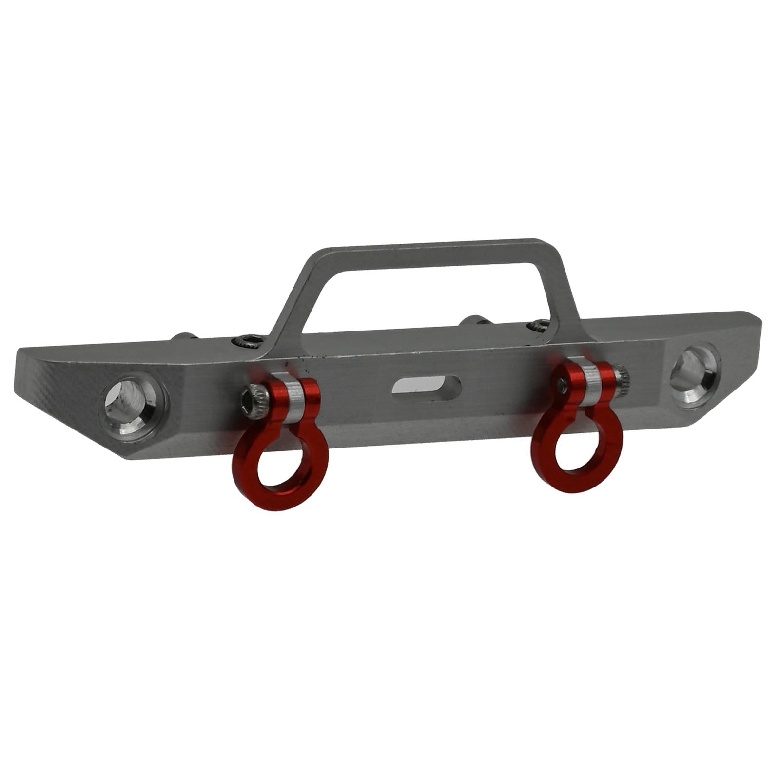 Aluminum Alloy Front Bumper for Axial SCX24 AXI90081 1/24 RC Car Silver