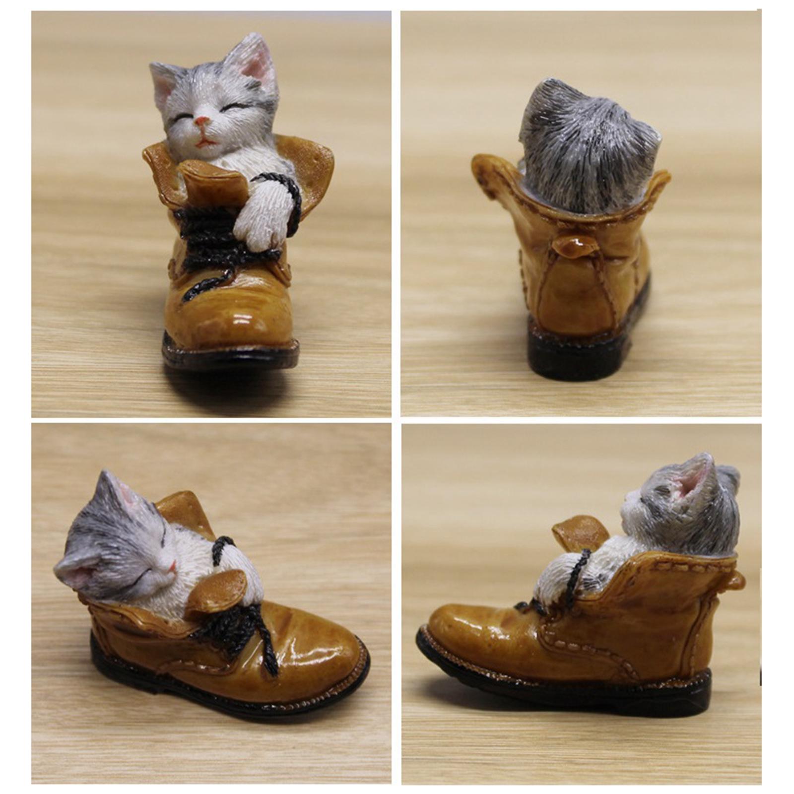 2xMiniature Animals Fairy Garden Micro Landscape Figurine Bonsai Decor Craft