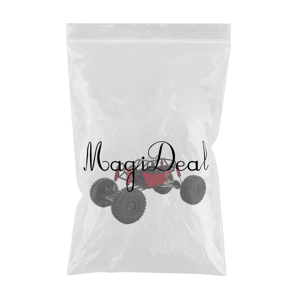 Chassis Tube Roll Cage for Axial SCX10 1/10 RC Crawler Rock Car Hobby Gifts red with wheels