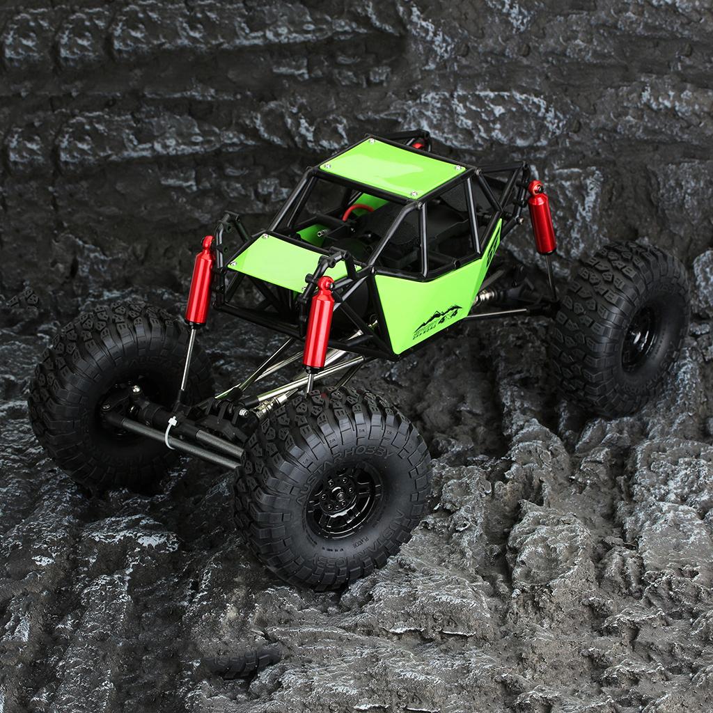 Chassis Tube Roll Cage for Axial SCX10 1/10 RC Crawler Rock Car Hobby Gifts green with wheels