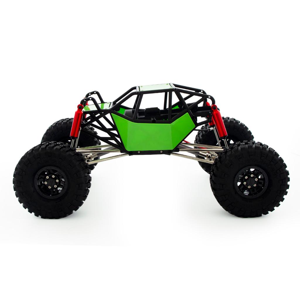 Chassis Tube Roll Cage for Axial SCX10 1/10 RC Crawler Rock Car Hobby Gifts green with wheels