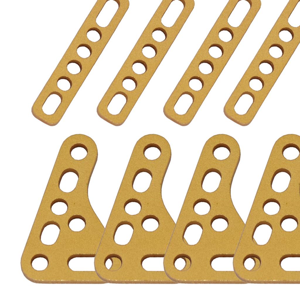 8x Metal Shock Absorber Mount for SCX10 SCX24 TRX4 TRX6 Scale RC Car Parts Gold