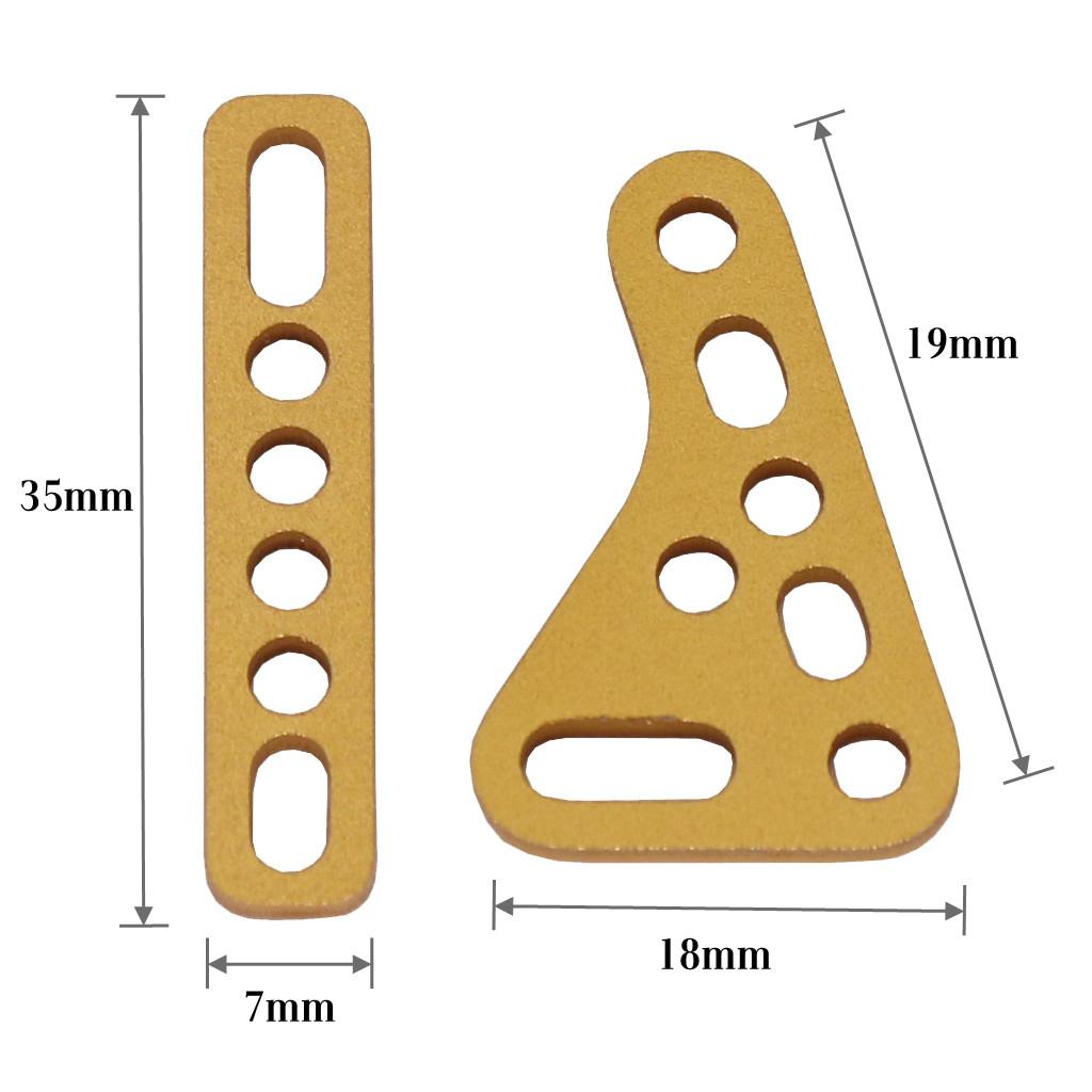 8x Metal Shock Absorber Mount for SCX10 SCX24 TRX4 TRX6 Scale RC Car Parts Gold