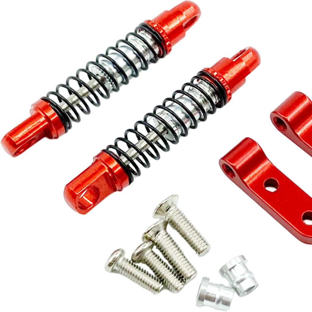 Alloy Shock Absorbers Damper Fit for WPL D12 RC Car Easy to Install Red