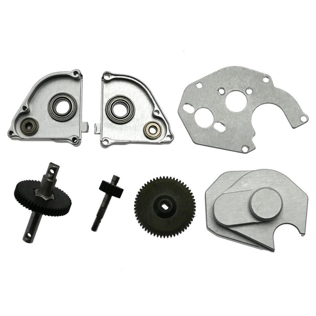 Aluminum Alloy Gear Box Replacements for 1/24 Axial SCX24 90081 Silver