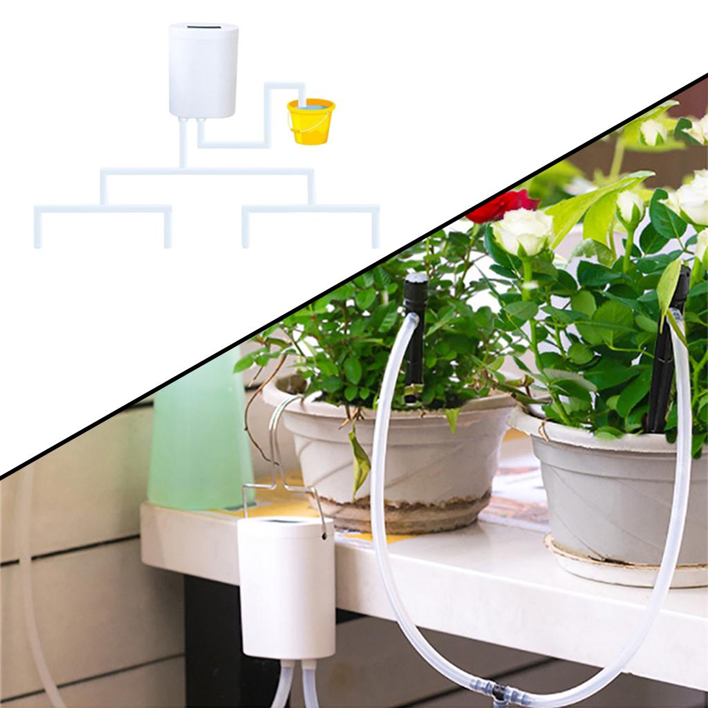 Automatic Drip Irrigation Controller Garden Plant Timer Watering System Kit 4 Head