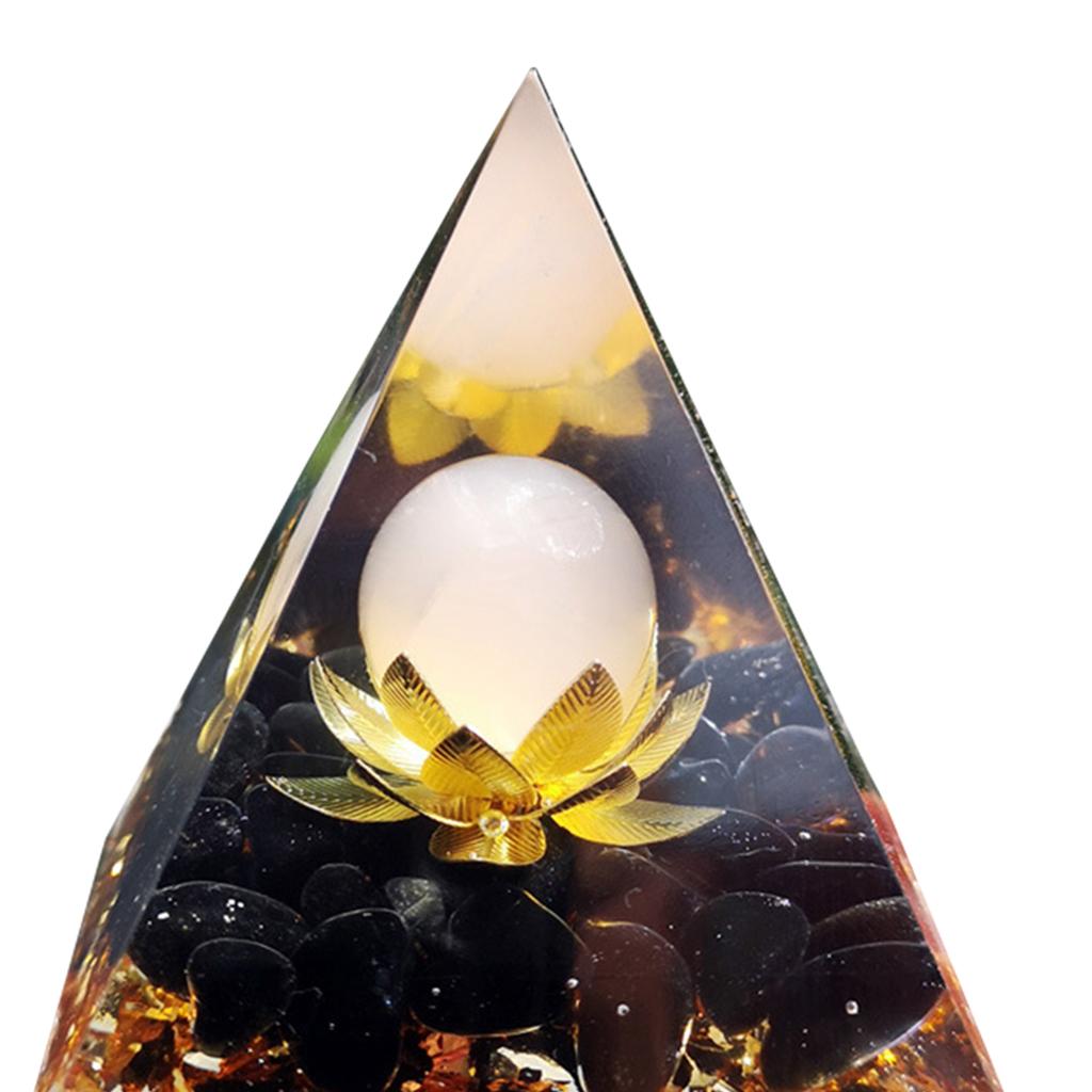 Crystal Pyramid Spiritual Natural Energy Amethyst Reiki Yoga Home Decoration Big Leaf Pink