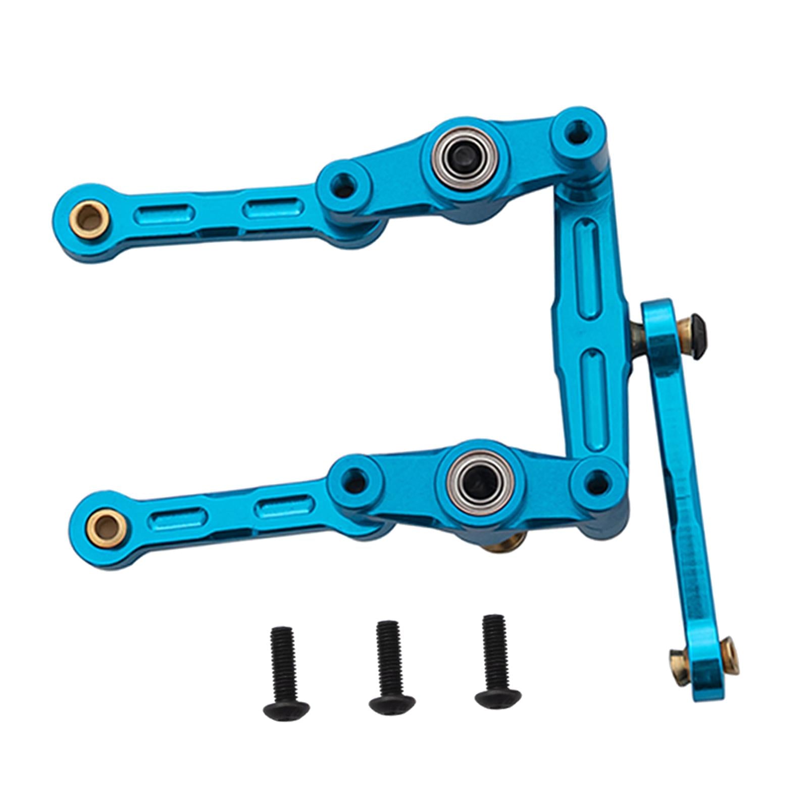 CNC Steering Linkages Fit for Tamiya TT02 TT-02 TT02D TT-02D RC Car Blue