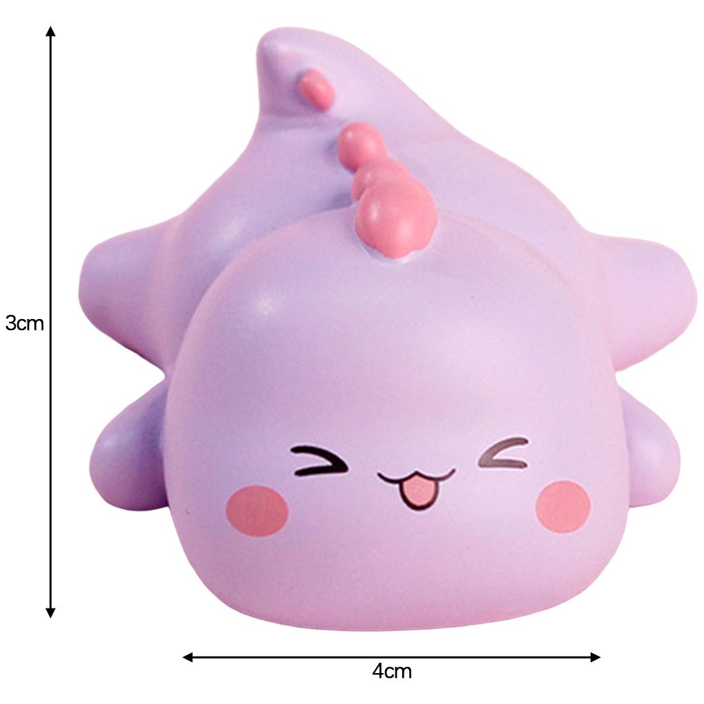 Dinosaur Figurine Statue Modern Abstract Resin Animal Craft Home Decoration Purple