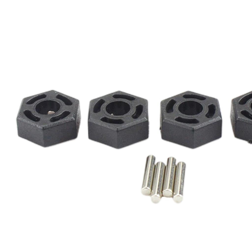 3x4pcs Hex Wheel Hubs for WLtoys 104001 Vehicles Crawler Trucks DIY Accs Parts
