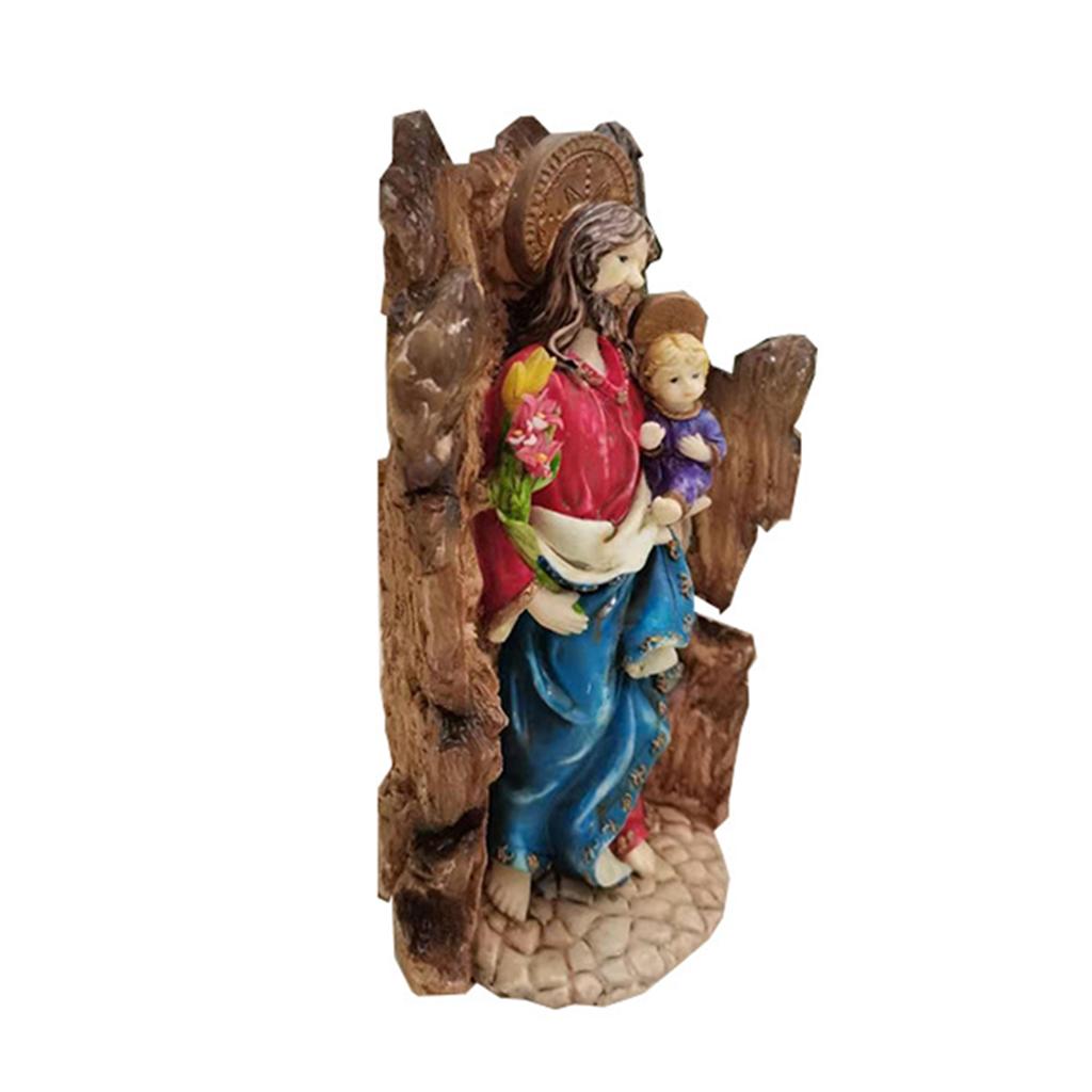 Christ Church Statues Figurines Shelf Home Desk Decorative Joseph