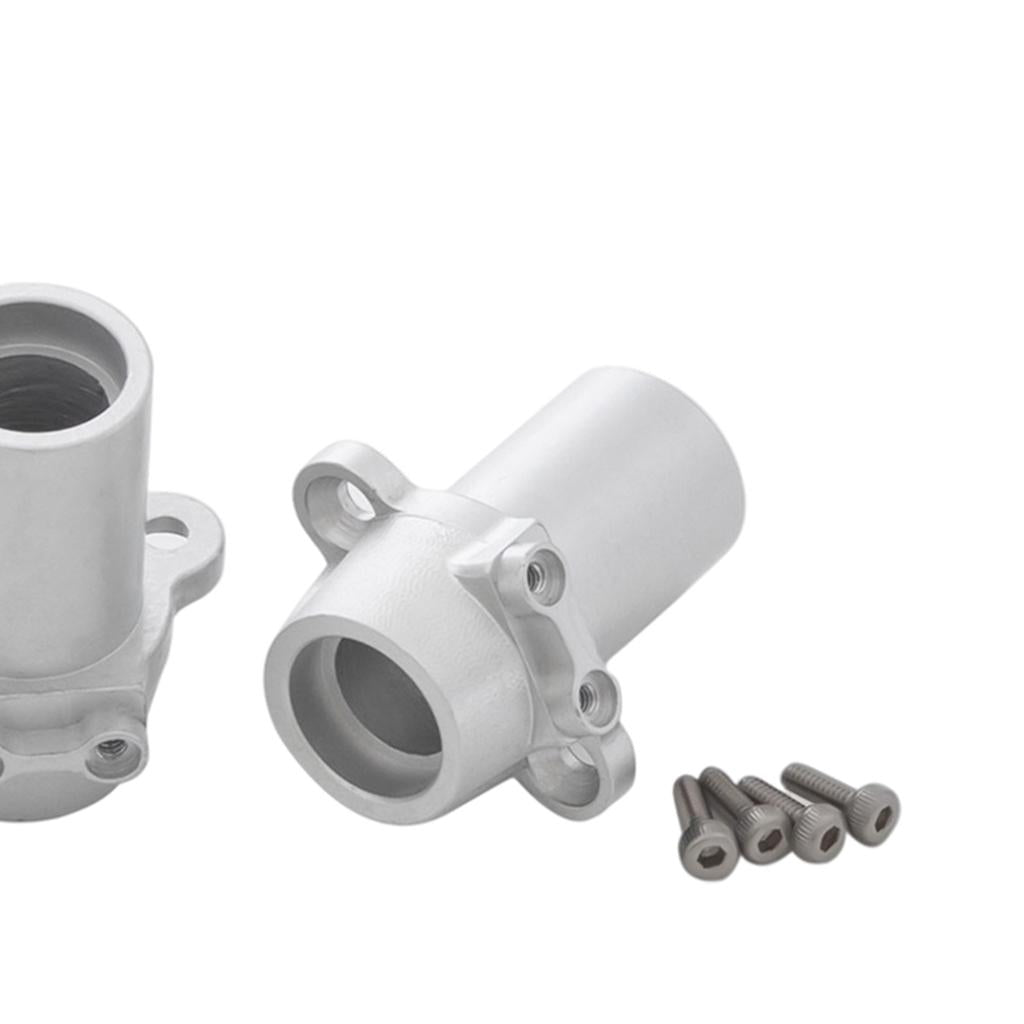 CNC Metal RC Rear Hub for Axial 1/10 Hobby Buggy Crawler Model Replacement silver