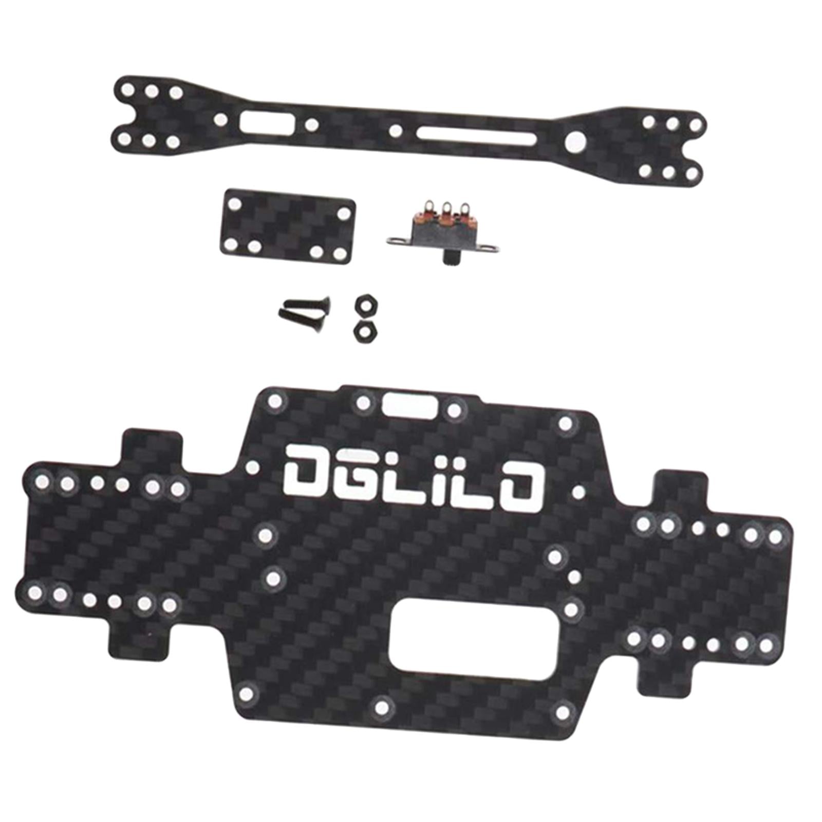 Carbon Fibre RC Chassis Body Plate for Wltoys P939 1/28 Truck Hobby Model