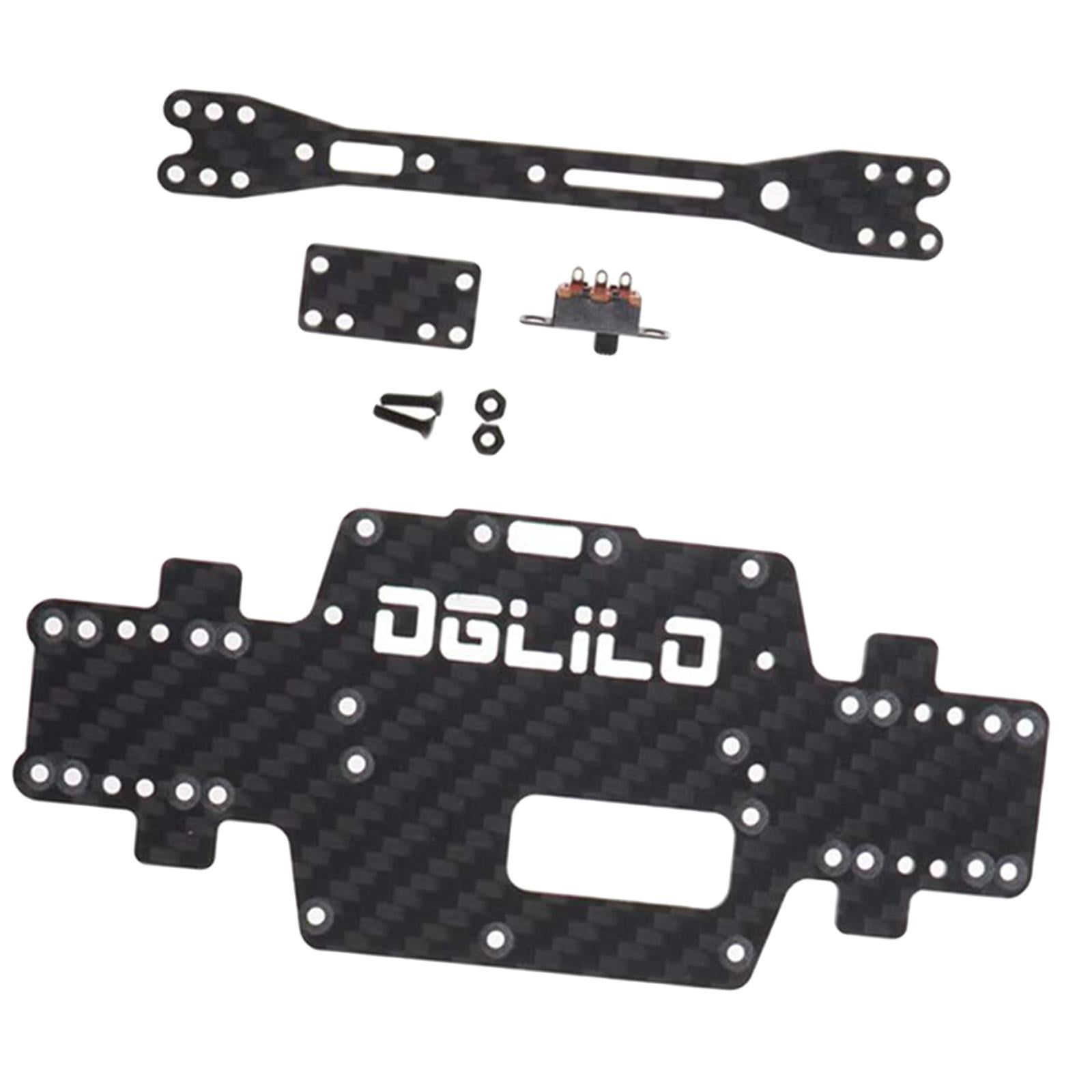 Carbon Fibre RC Chassis Body Plate for Wltoys P939 1/28 Truck Hobby Model