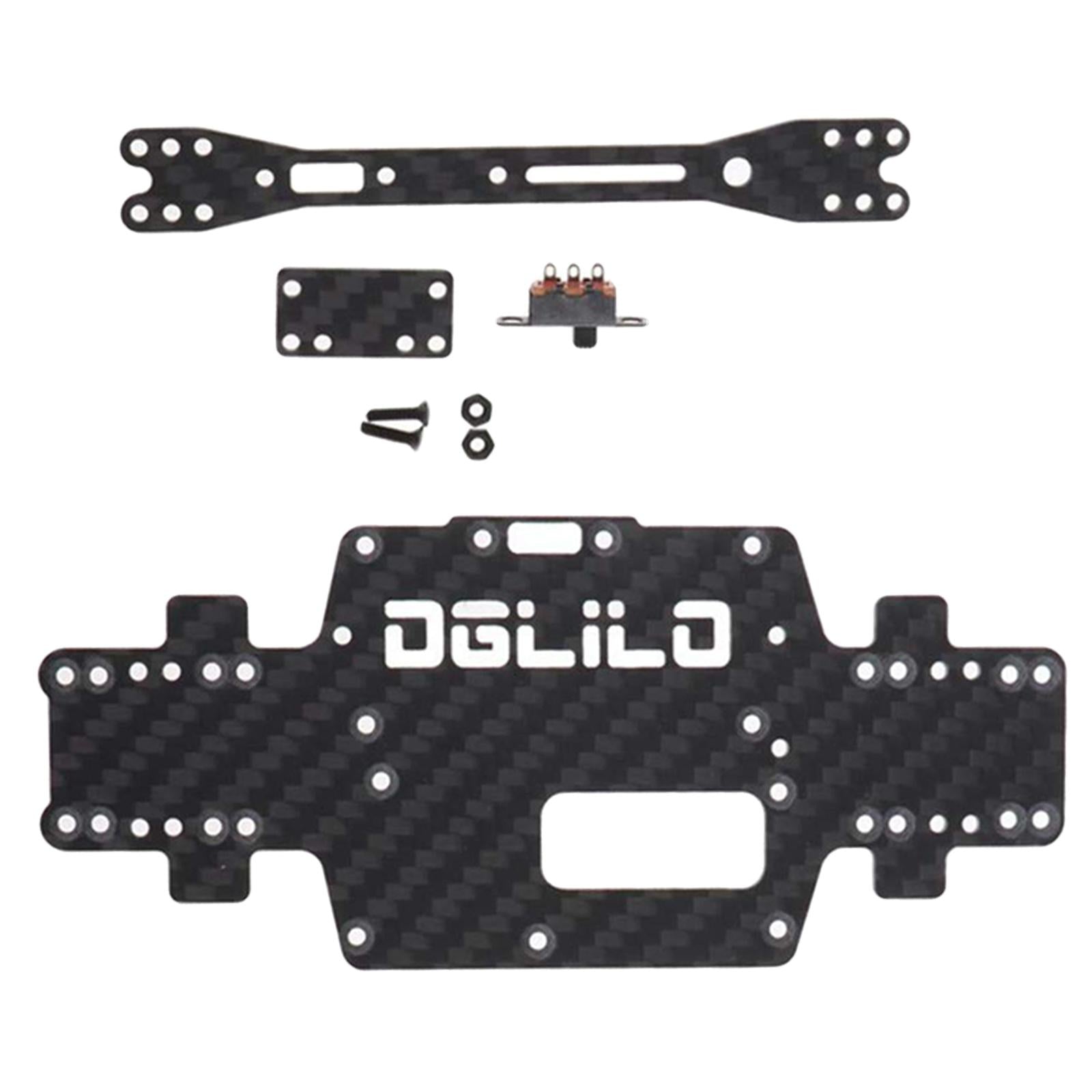 Carbon Fibre RC Chassis Body Plate for Wltoys P939 1/28 Truck Hobby Model