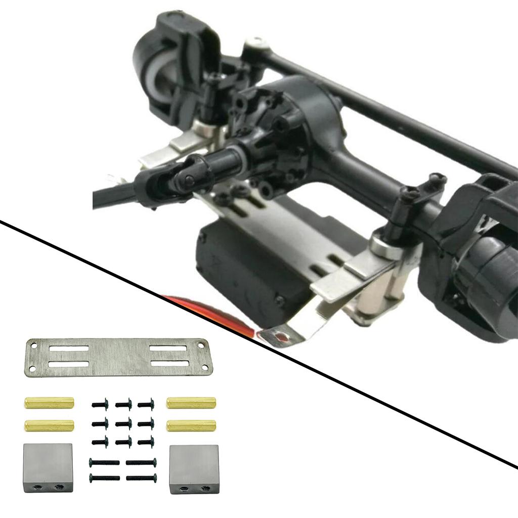 3xUpgrade Servo Fixed Mount MN D90 D91 D99S 1/12 Scale Truck DIY Accessories Silver