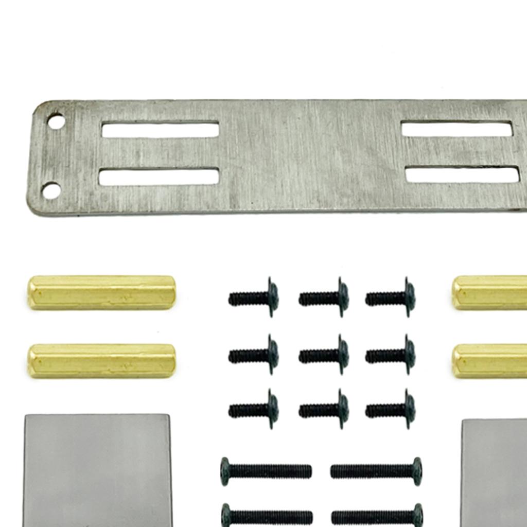 2xUpgrade Servo Fixed Mount MN D90 D91 D99S 1/12 Scale Truck DIY Accessories Silver