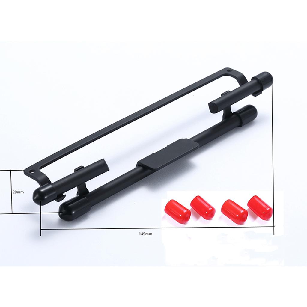 CNC Metal Bumper for WPL D12 1:10 Scale RC Car Pickup Truck Accessories Rear