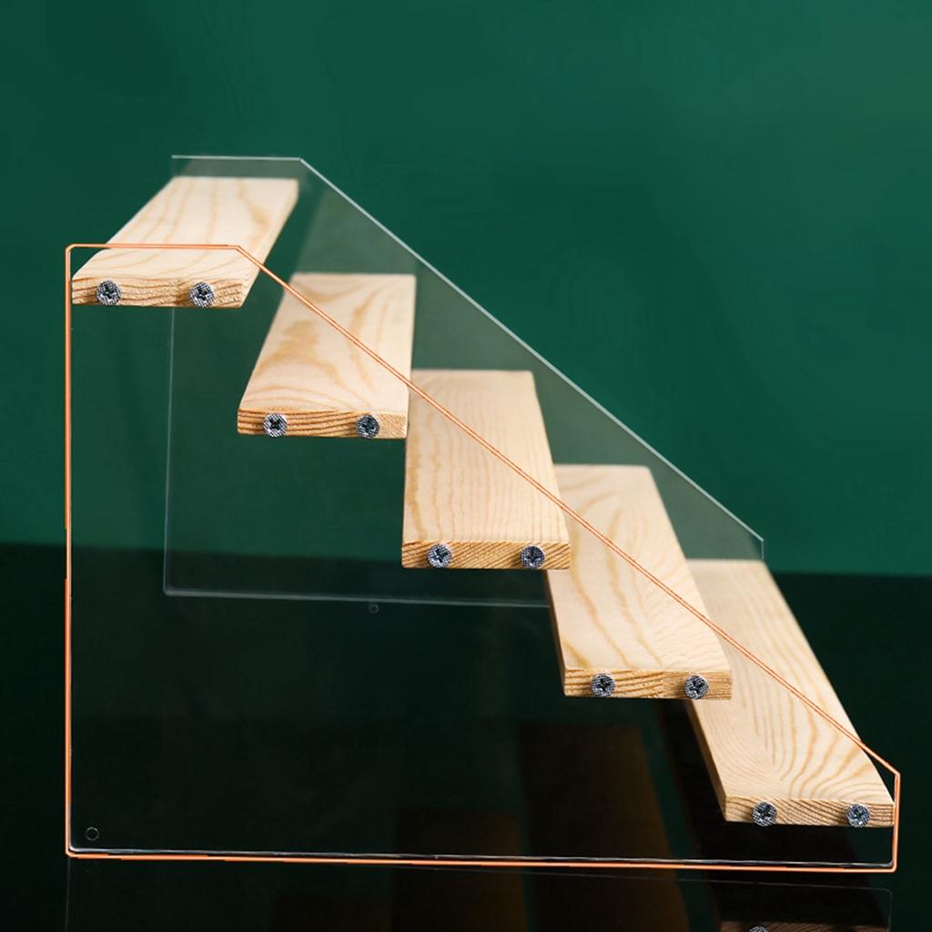 Acrylic Riser Stand Shelf for Figure Toys Display Rack 7 layer 15.7inch width