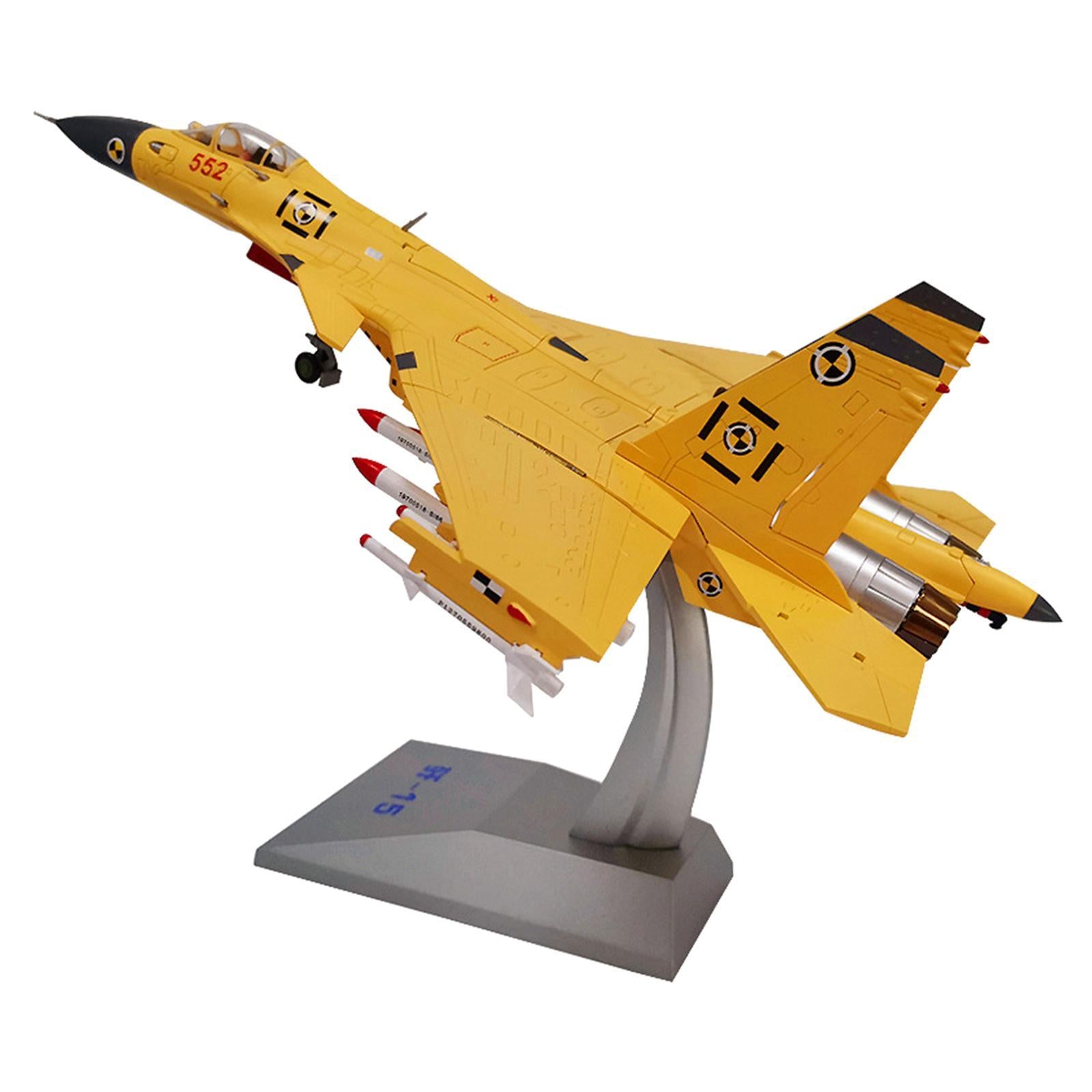 Alloy Fighter Model 1:48 Scale Hobbies Commemorate Toys Company Decorations Yellow