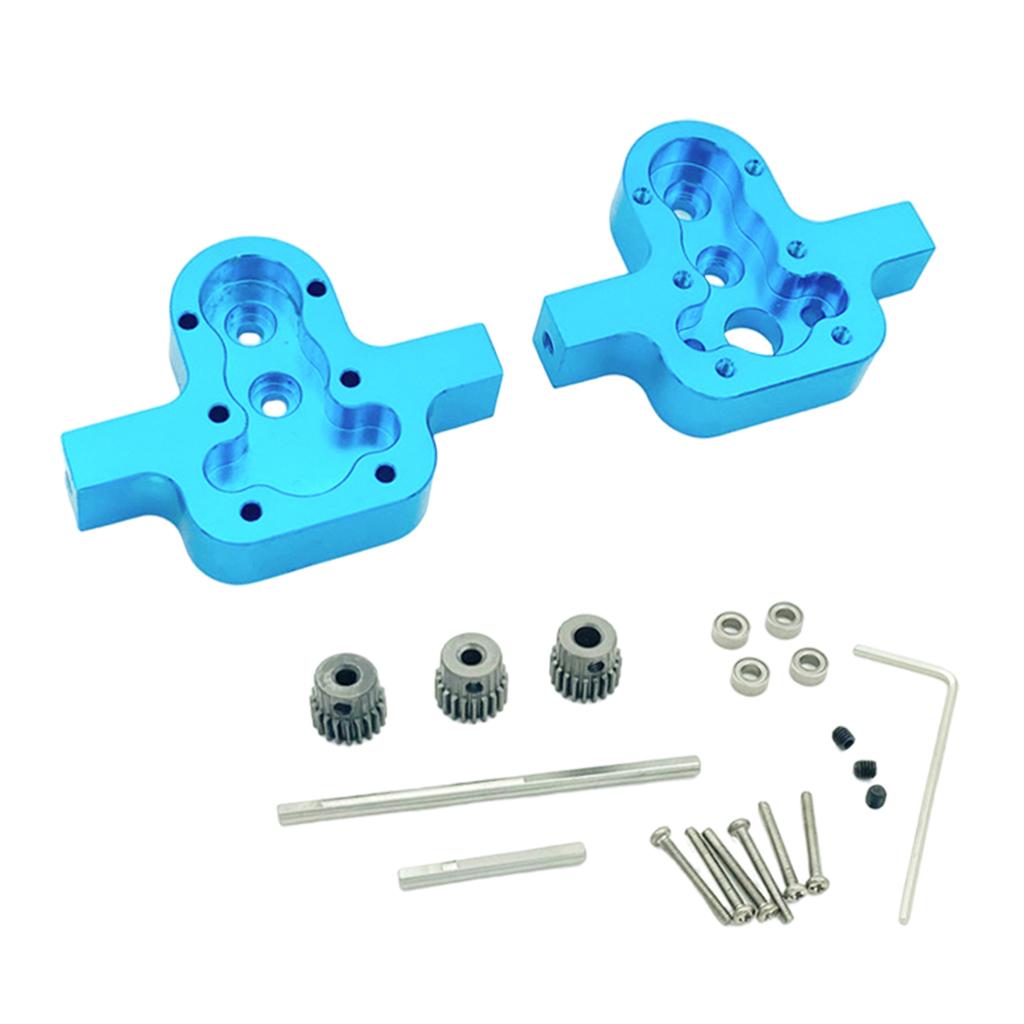 D90 Transfer Case Metal Upgrade Parts for 1/12 D90 D91 D96 MN98 99S blue