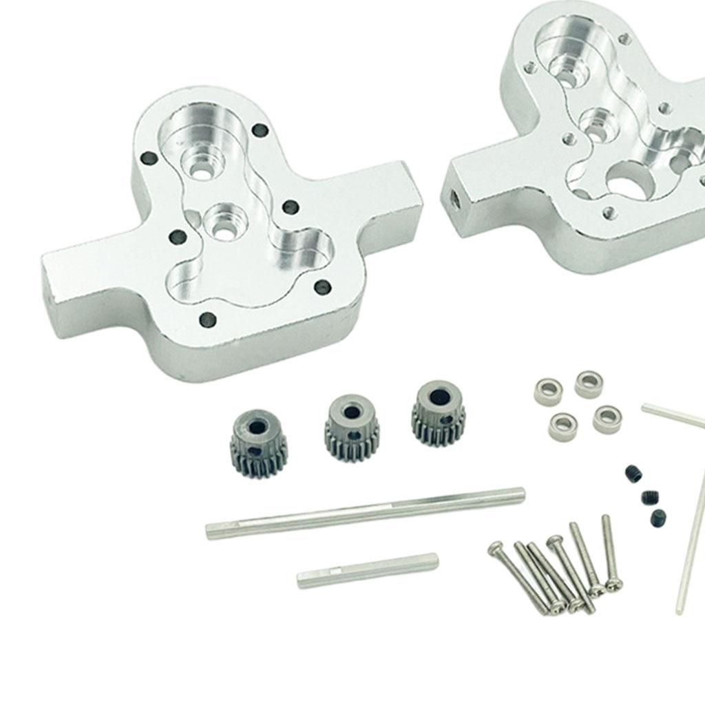 D90 Transfer Case Metal Upgrade Parts for 1/12 D90 D91 D96 MN98 99S silver
