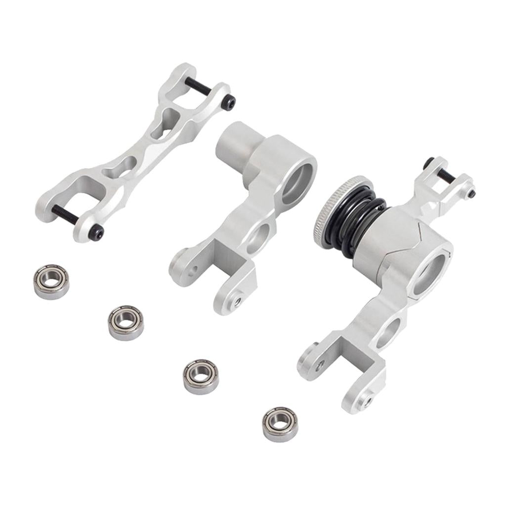 Ajustable Steering Assembly with Bearings 7746 for X-MAXX 1/5 RC DIY Silver