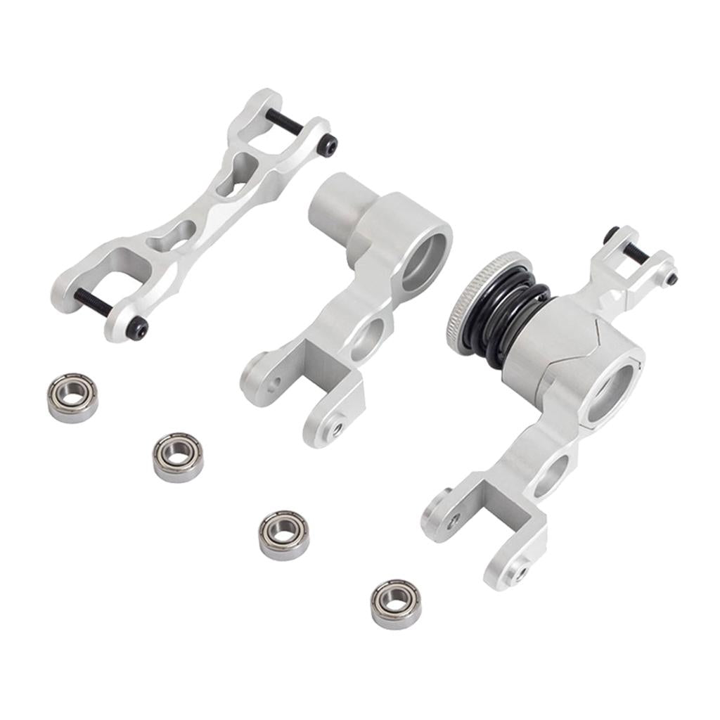 Ajustable Steering Assembly with Bearings 7746 for X-MAXX 1/5 RC DIY Silver