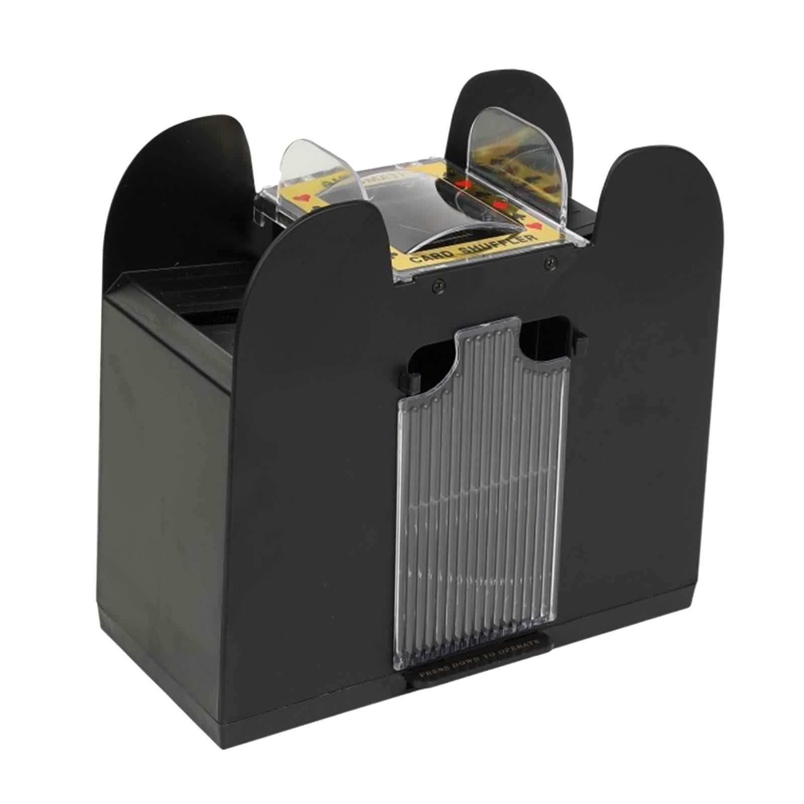 Card Shuffler Dealer Dispenser Battery&USB Accs Casino Trading Card for Club 6 Deck