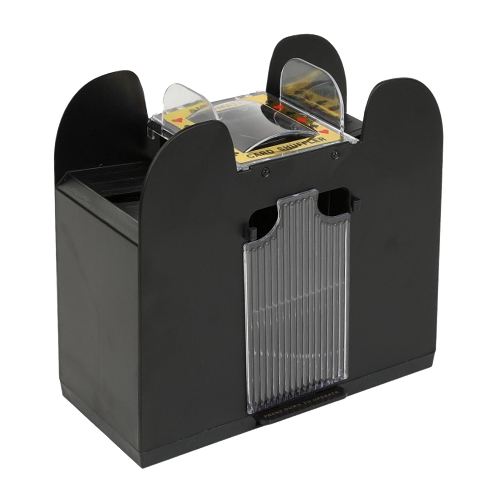 Card Shuffler Dealer Dispenser Battery&USB Accs Casino Trading Card for Club 6 Deck