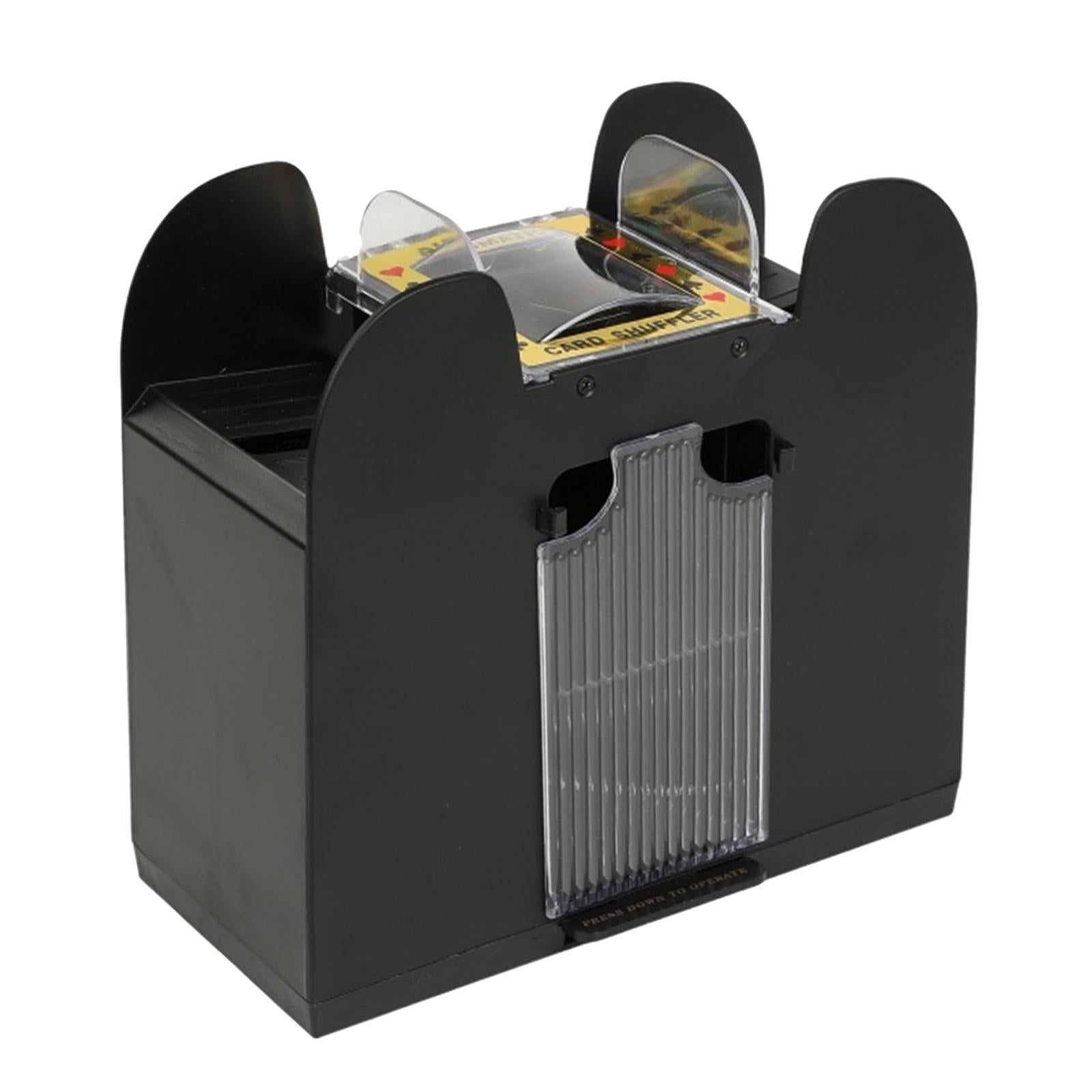Card Shuffler Dealer Dispenser Battery&USB Accs Casino Trading Card for Club 6 Deck Enhanced