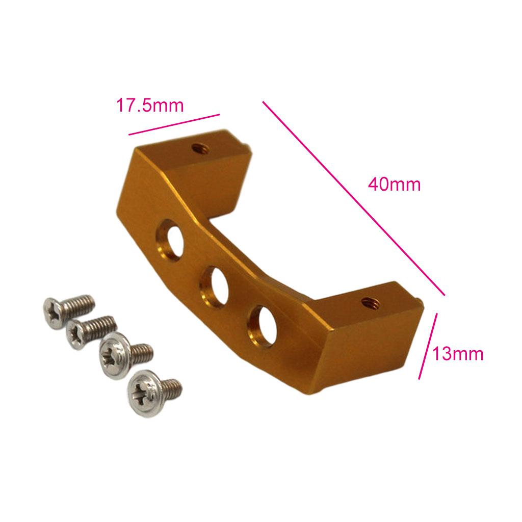 4xRC Steering Servo Mount Bracket for WLtoys 144001 RC Model Car Part Gold